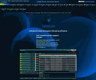 Radiodj.info(Radiodj info Start page) Screenshot