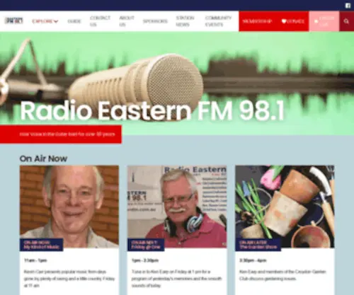 Radioeasternfm.com.au(Radio Eastern FM) Screenshot