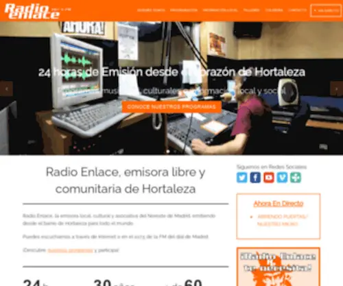 Radioenlace.org.es(Radio Enlace) Screenshot