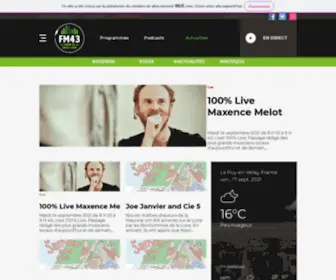 Radiofm43.org(FM43, la radio de la Haute-Loire) Screenshot
