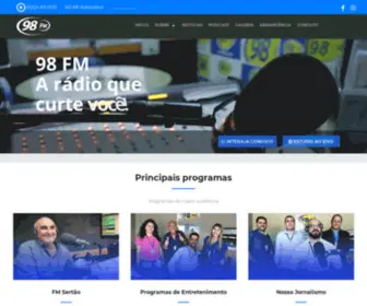 Radiofm98.com.br(Radio 98 FM) Screenshot