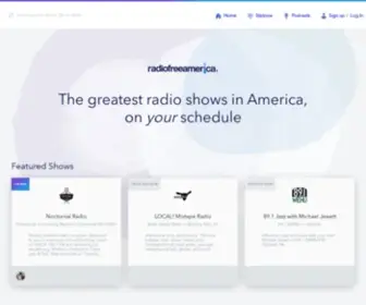 Radiofreeamerica.com(Radio Free America) Screenshot