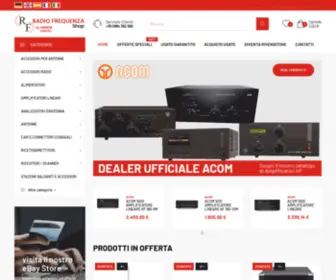 Radiofrequenzashop.com(Radiofrequenza apparecchiature per radioamatori nuovo e usato) Screenshot