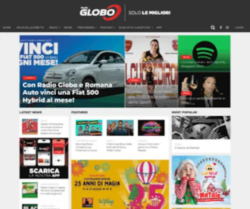 Radioglobo.it(Radio Globo 99.6) Screenshot