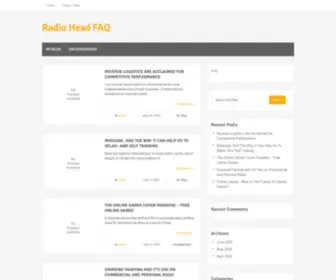 Radioheadfaq.co.uk(Radio Head FAQ) Screenshot