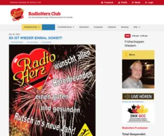 Radioherzclub.com(Ihr Deutschsprachiger Heimatsender in Canada) Screenshot