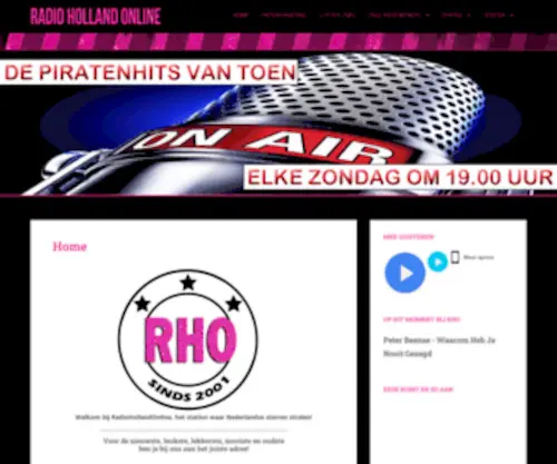 Radiohollandonline.com(Radio Holland Online) Screenshot