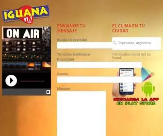 Radioiguana.com.ar(FM 97.7) Screenshot