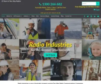 Radioindustries.com.au(Radio Industries Australia) Screenshot