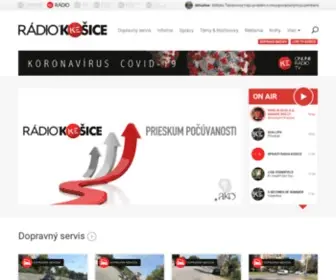 Radiokosice.sk(Hlavná stránka) Screenshot