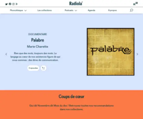 Radiola.be(à écouter et en podcast) Screenshot