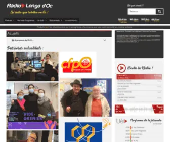 Radiolengadoc.com(Ràdio Lenga d'Òc) Screenshot