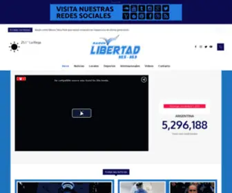 Radiolibertadlarioja.com.ar(Radio Libertad) Screenshot