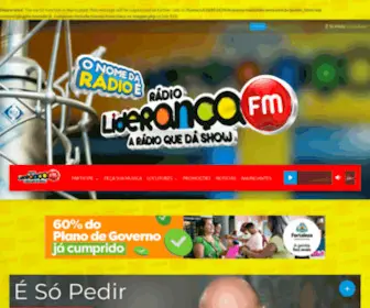Radiolideranca.com.br(Rádio Liderança 89.9 FM) Screenshot
