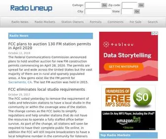 Radiolineup.com(Radio Lineup) Screenshot