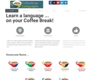 Radiolingua.com(Introducing Coffee Break Languages) Screenshot