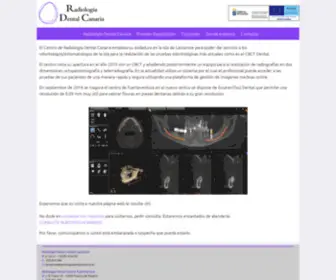 Radiologiadentalcanaria.es(Radiología Dental Canaria) Screenshot