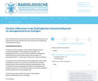 Radiologie-ES.de(RADIOLOGISCHE GEMEINSCHAFTSPRAXIS) Screenshot