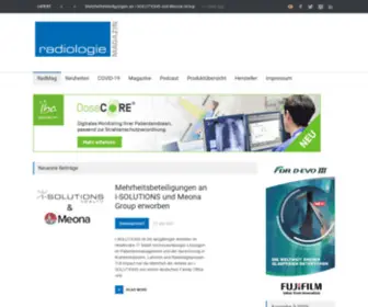 Radiologiemagazin.de(Radiologie Technik IT) Screenshot