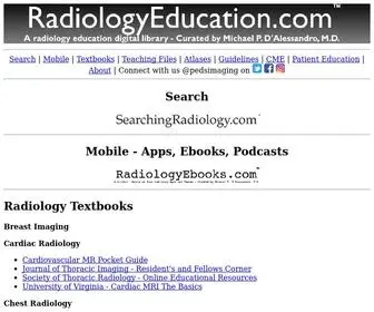 Radiologyeducation.com(A digital library of radiology education resources) Screenshot
