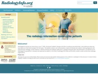 Radiologyinfo.org(Tells you how various x) Screenshot