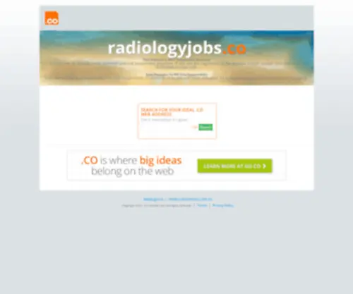 Radiologyjobs.co(Radiology Jobs) Screenshot