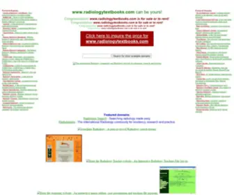 Radiologytextbooks.com(The Domain can be yours) Screenshot