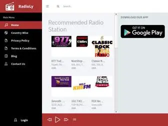 Radioly.app(Online FM Radio Stations) Screenshot