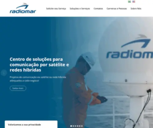Radiomar.com.br(Radiomar Soluções em Eletrônica Naval) Screenshot