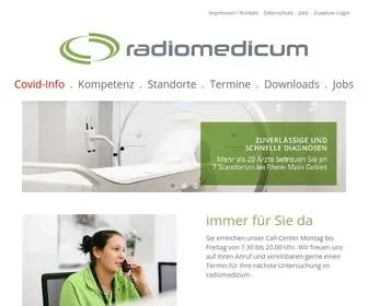 Radiomedicum.de(Herzlich Willkommen bei Radiologiepraxis radiomedicum) Screenshot