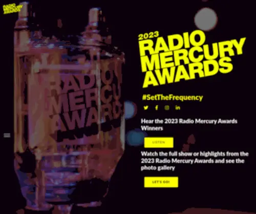 Radiomercuryawards.com(Radio Mercury Awards) Screenshot