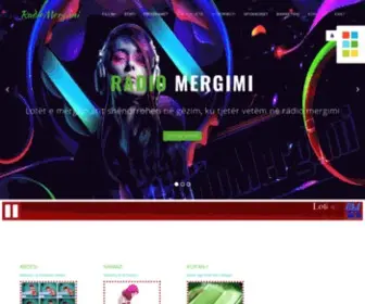 Radiomergimi.com(24/7 Burimi i vlerave te muzikes Shqiptare) Screenshot