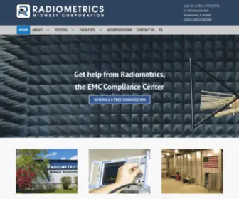 Radiomet.com(Radiometrics Midwest Corporation) Screenshot