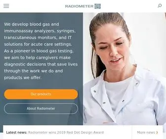 Radiometer.com(Leading provider of technologically advanced acute care solutions) Screenshot