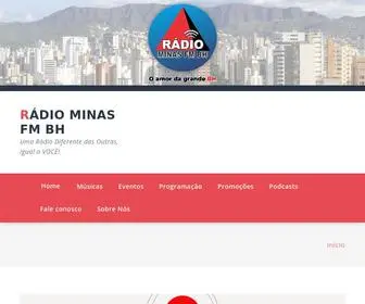 Radiominasfmbh.com(RÁDIO MINAS FM BH) Screenshot