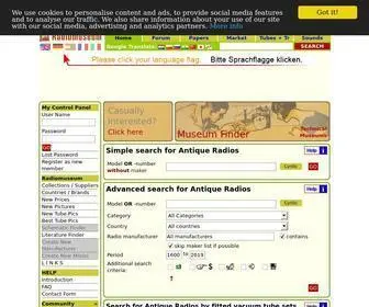 Radiomuseum.org(Antique Radios) Screenshot