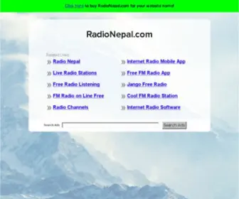 Radionepal.com(The Leading Radio Site on the Net) Screenshot