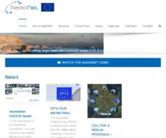 Radionet-ORG.eu(Radio Astronomy in Europe) Screenshot