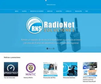 Radionetsoluciones.com(Radionet Soluciones) Screenshot