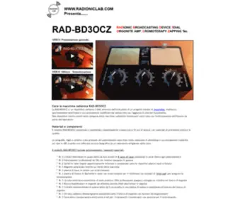 Radioniclab.com(RAD-BD3OCZ Radionic Device) Screenshot