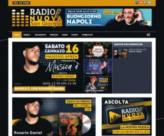 Radionuovasangiorgio.com(LA radio di Napoli) Screenshot