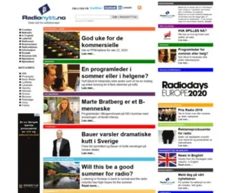 Radionytt.no(Siste nytt fra radiobransjen Red Stone One Stop Shop) Screenshot