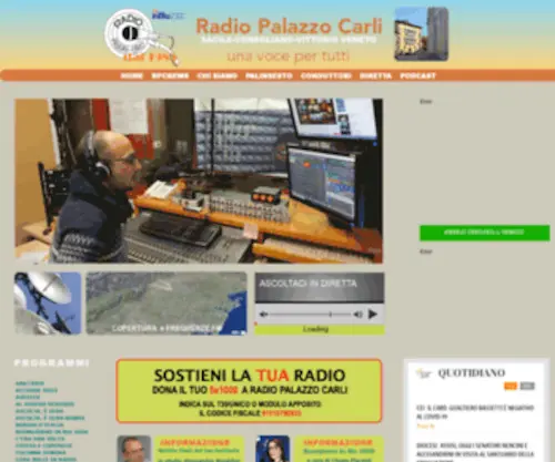 Radiopalazzocarli.org(Radio Palazzo Carli) Screenshot