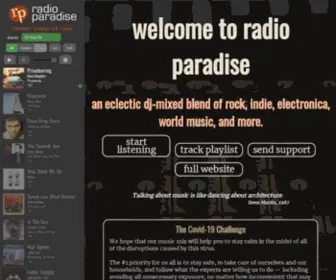 Radioparadise.com(Radio Paradise) Screenshot