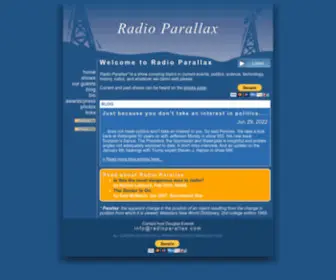 Radioparallax.com(Radioparallax) Screenshot