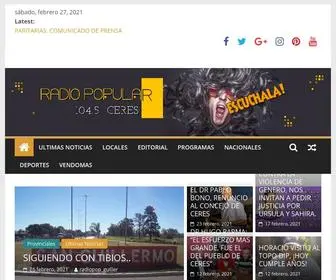 Radiopopularceres.com(Noticias de Ceres Santa Fe) Screenshot