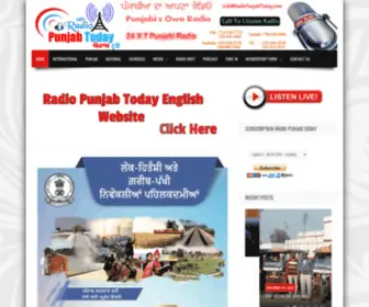 Radiopunjabtoday.com(Radio Punjab Today) Screenshot