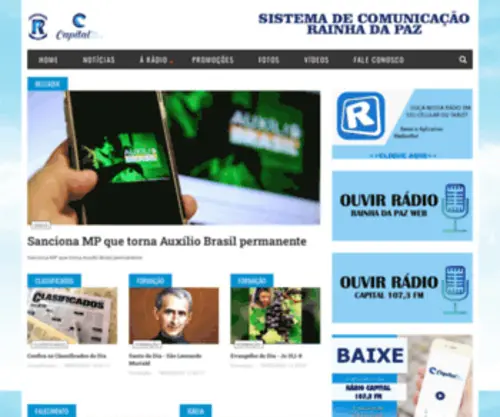 Radiorainhadapaz.com.br(Radiorainhadapaz) Screenshot