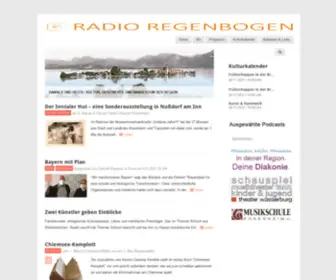 Radioregenbogen.de(Radio Regenbogen in Rosenheim. Wöchentliche Sendungen) Screenshot