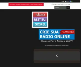 Radiorestituigospel.com.br(RADIO RESTITUI GOSPEL) Screenshot